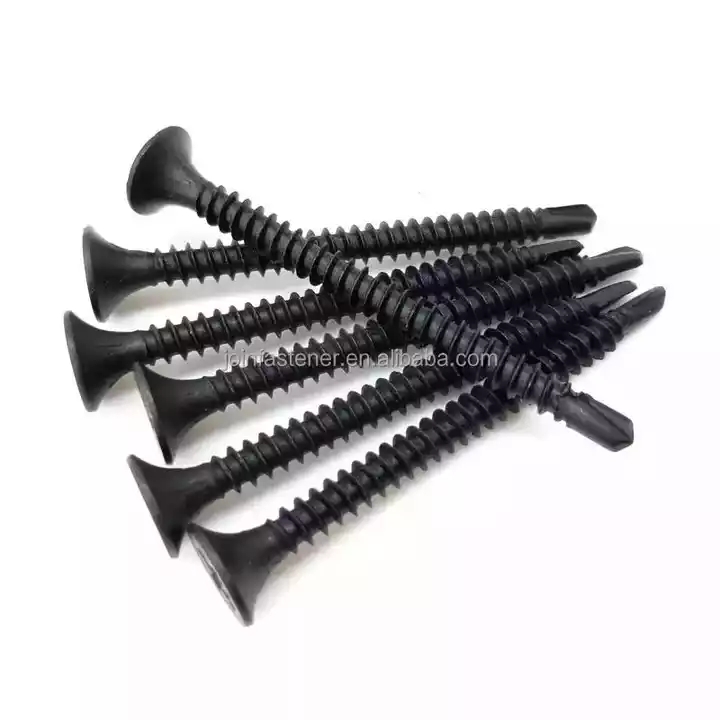 Recommend Black Self Tapping Phosphating Drywall Screws With Bugle Head Captive Screw