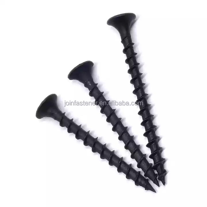 Factory direct Sale Galvanized Wood Screw For Wooden Constructionself Tapping Stainless Steel Screw Flat Head Black Screw